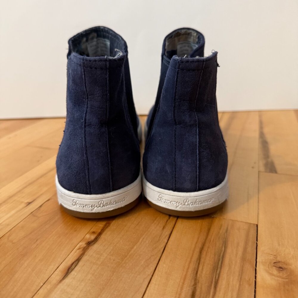 Tommy Bahama Women's Suede Cove Palms Relaxology Ankle Bootie Navy Size‎ 10 - Picture 4 of 9